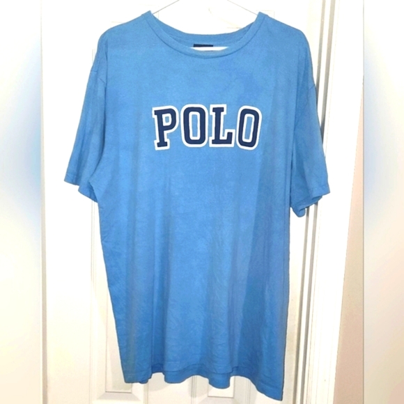 VINTAGE RALPH LAUREN POLO BRAND BLUE WITH EMBLEM SIZE XL GREAT FIND - Picture 1 of 16